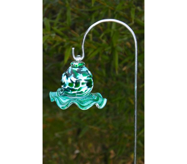 MP Glaszauber Glas-Miniglocke mit Stab, ca.