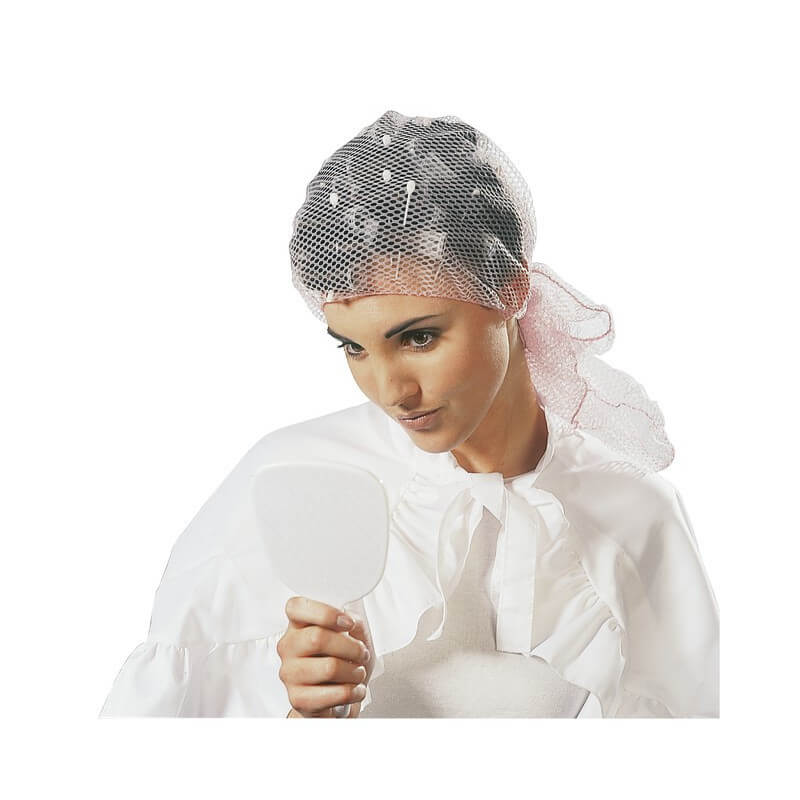 Voilette Mis en Plis Résille Blanche