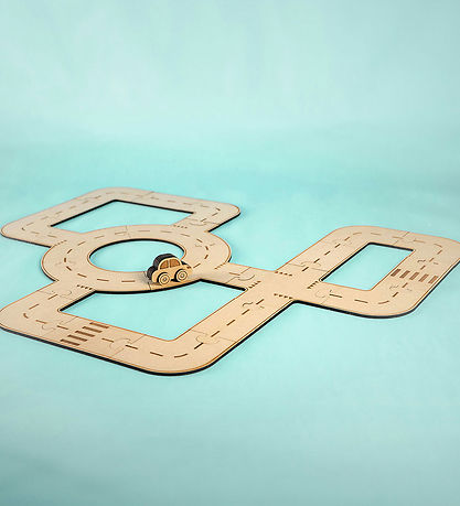 Crateit Kreatives Spielset - Crateit Stadt - Baum - Kreisverkehr