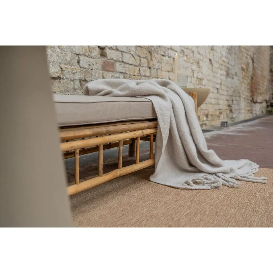 Interieur05 rond buitenkleed jute naturel uni - 240 x 240 cm