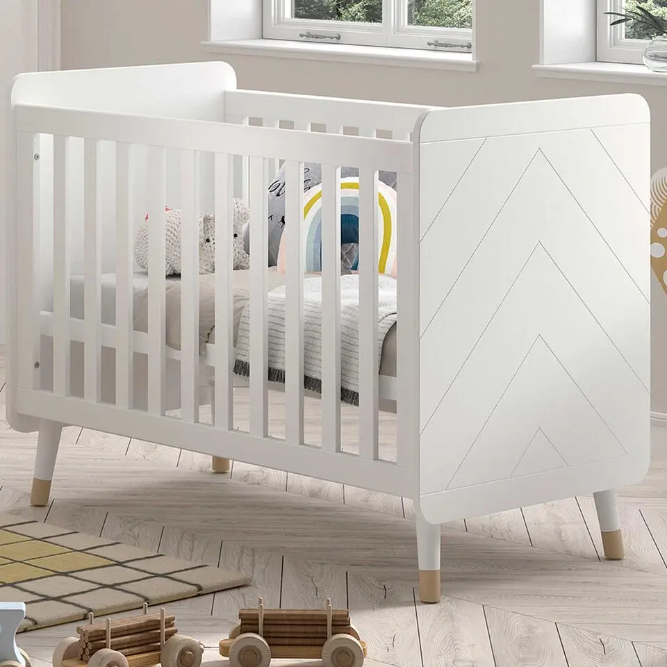 Babybed Billy - 60x120x93 cm - Satijnwit