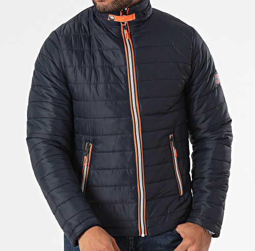Doudoune Capuche Bleu Marine