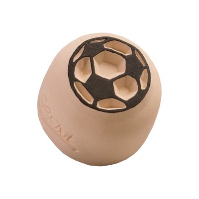 LaDot - Pierre pour tatouage éphémère - en céramique - taille S (2,2 x 2,2 cm) - ballon de football