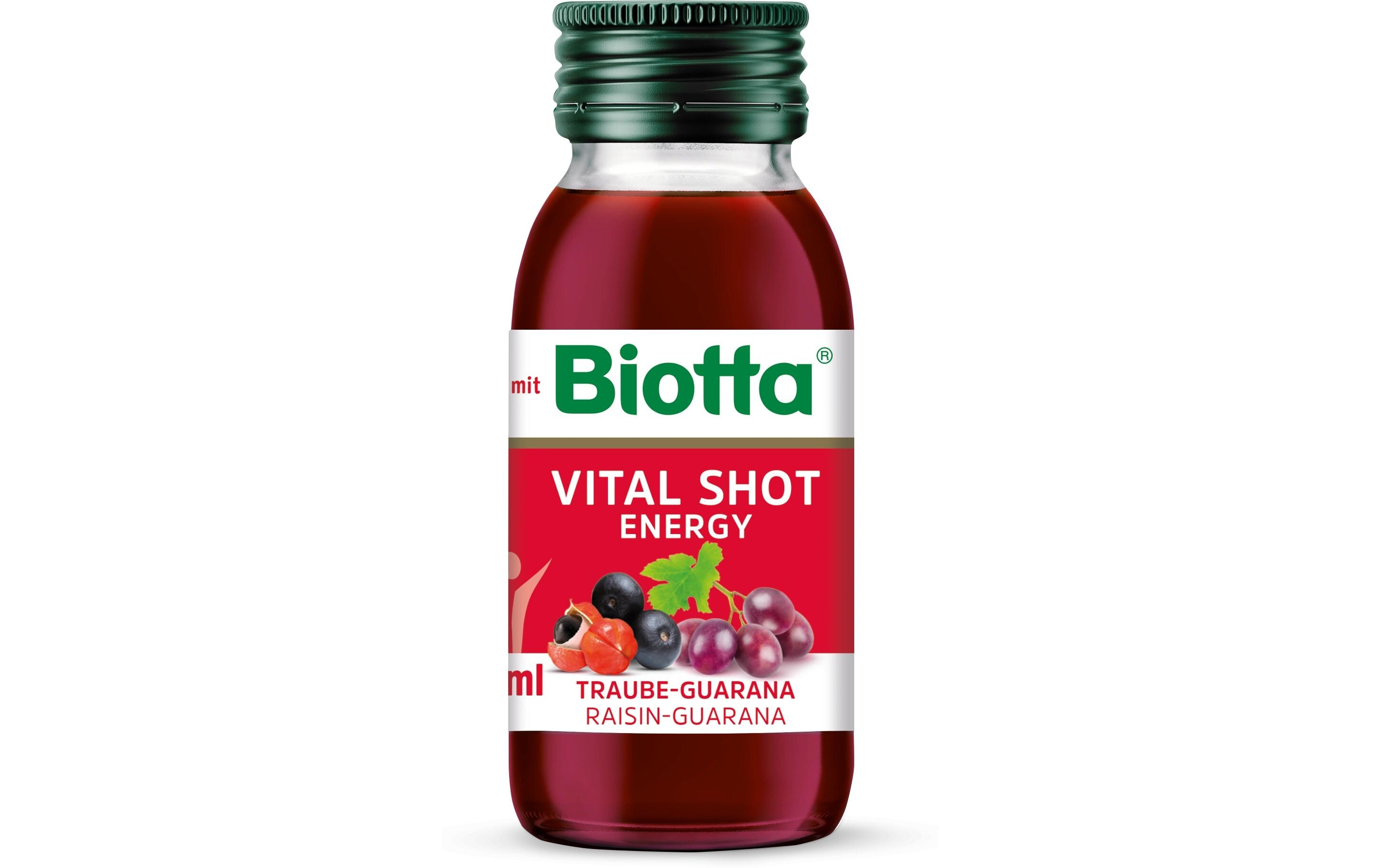 Säfte Vital Shot Energy 16 x 60 mlBiologisch zertifizierter Fruchtsaft aus der Schweiz