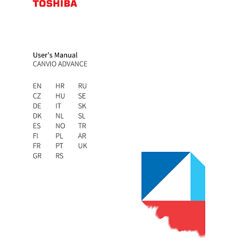 Toshiba Canvio Advance 2TB - lys beige