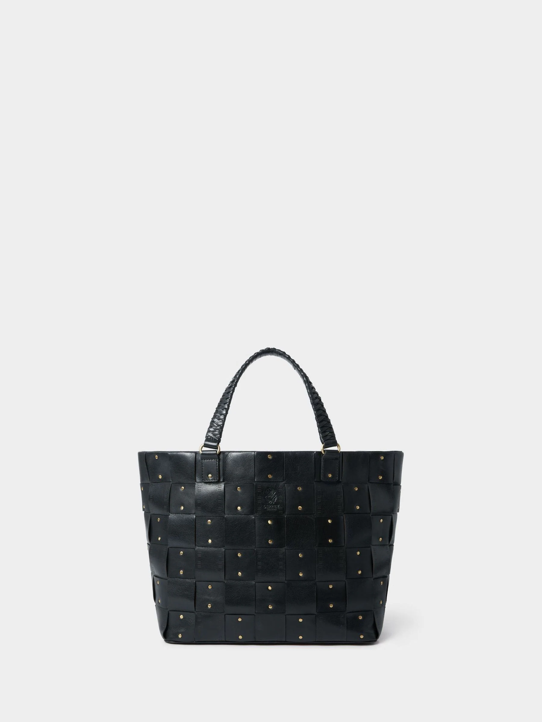 Zwart - OSPREY LONDON - Leren Audacia draagtas