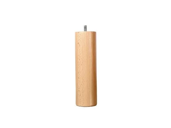BELLECOUR LITERIE | Jeu de pieds de lit cylindriques en bois Hauteur 20 cm (lot de 4)