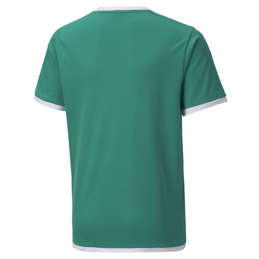 PUMA Maillot teamLIGA - Vert/Blanc Enfant