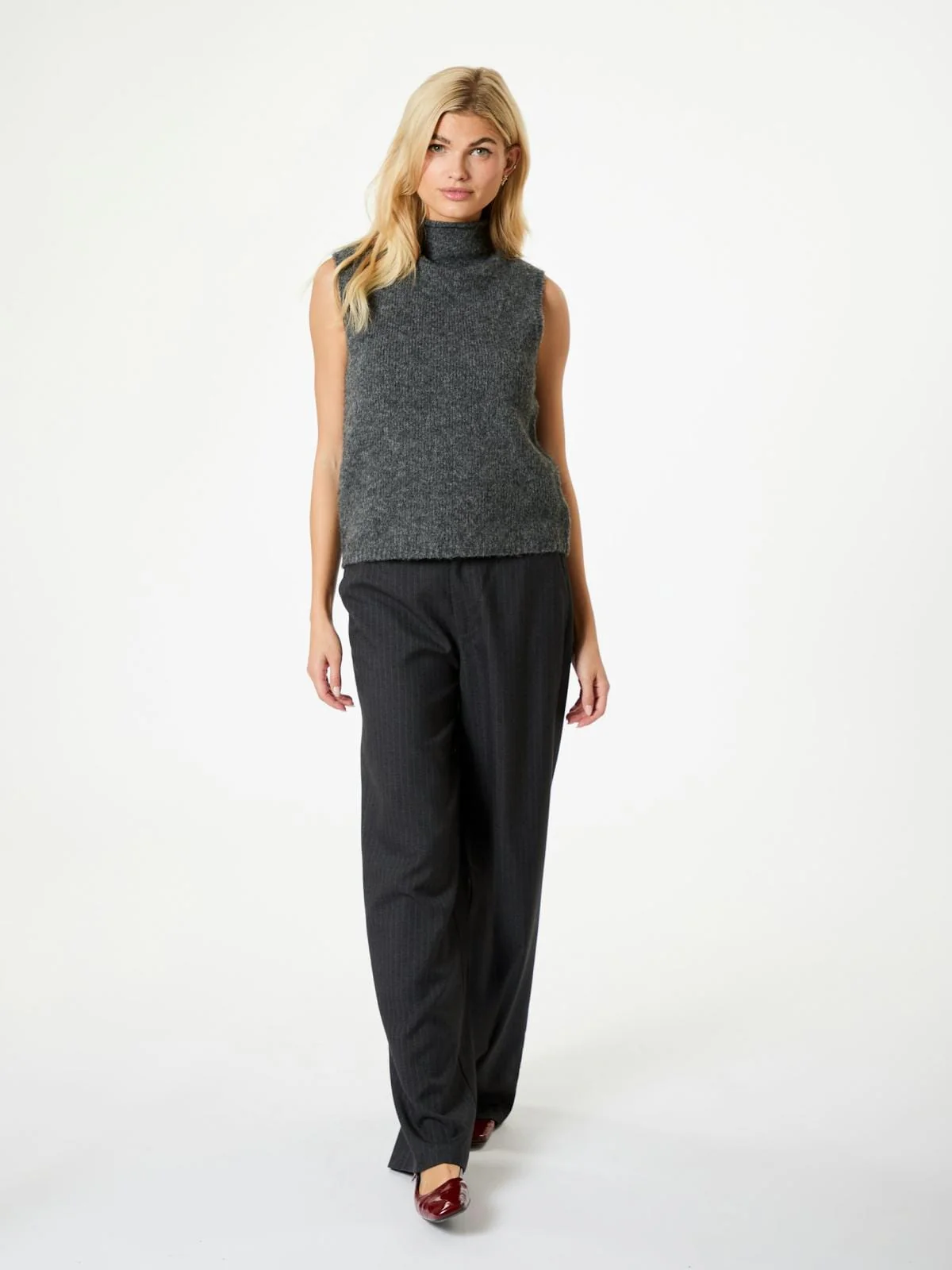 Neo Noir Odelia Knit Top antracit
