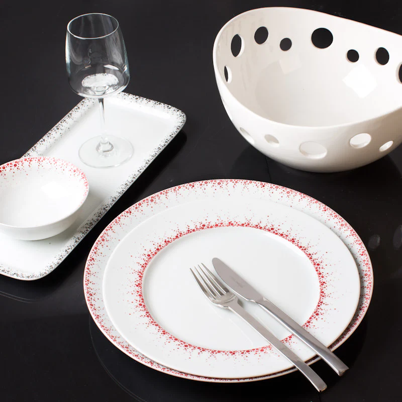 Saladier Boréalis gris 25 cm Table passion
