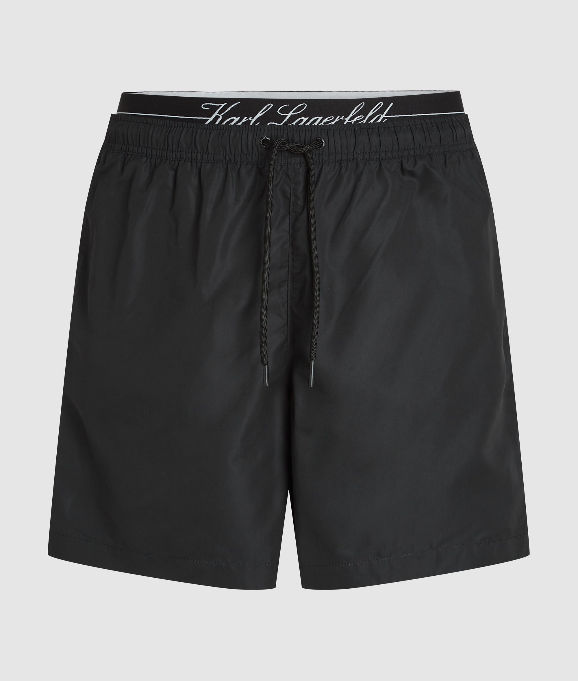 Gemiddelde boardshorts met dubbele tailleband