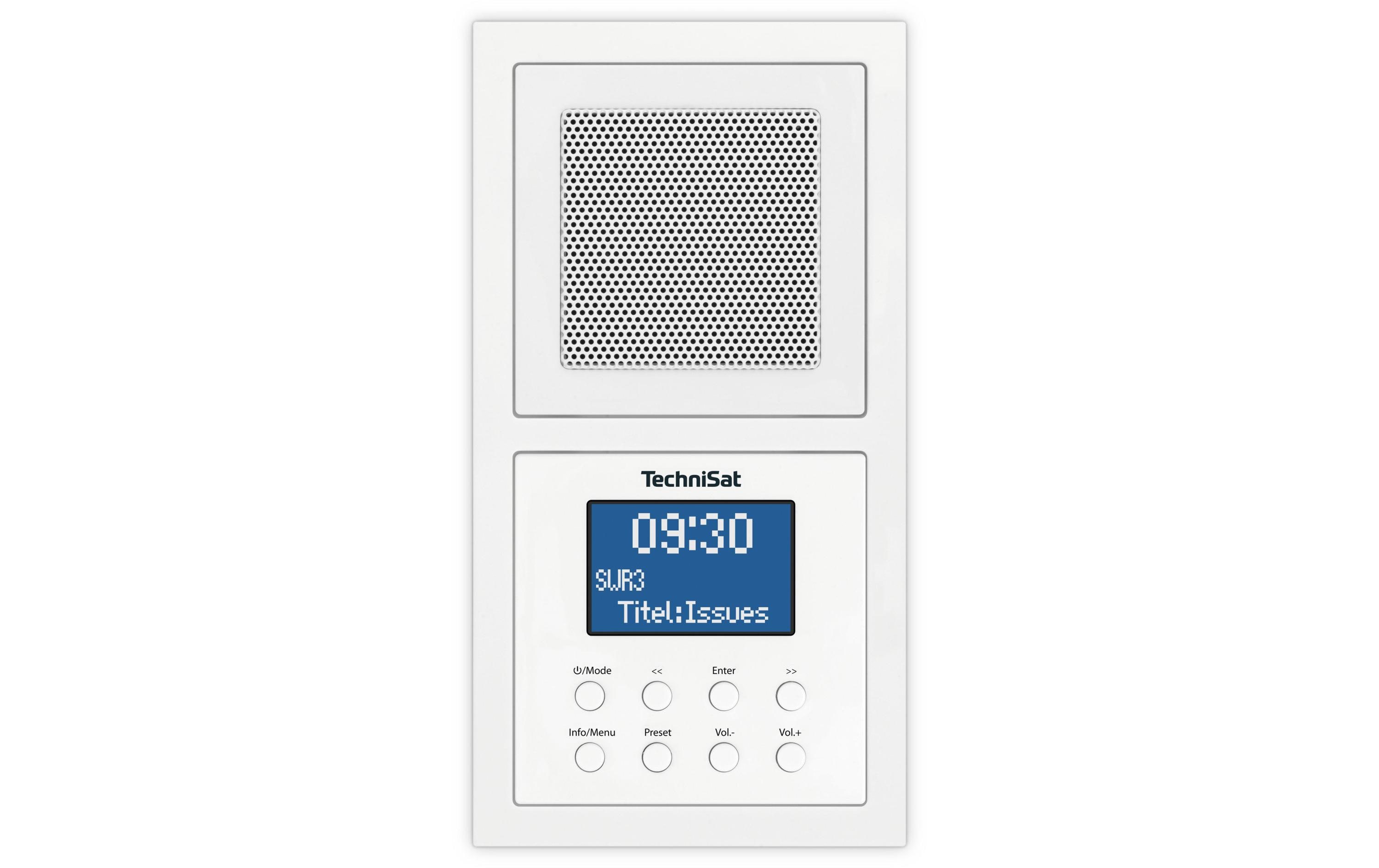 DAB+ Radio DigitRadio Up 1 WeissDAB+-Radio zur Unterputzmontage