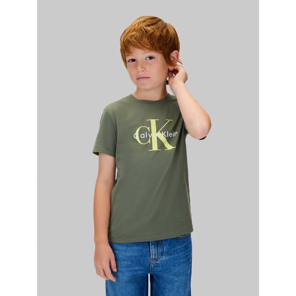 Køb Calvin Klein Thyme Ck Monogram Ss T-Shirt