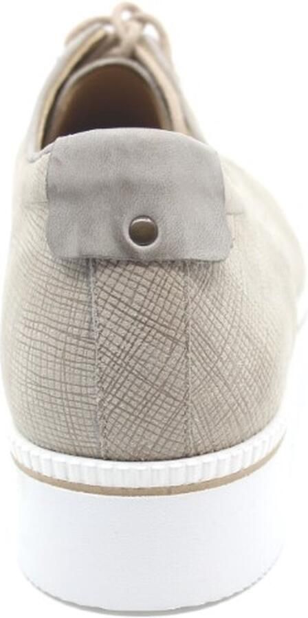 Durea 6191~G~~~~~~~~~~~~~~~~~~~~~~~~ Dames veterschoenen Taupe