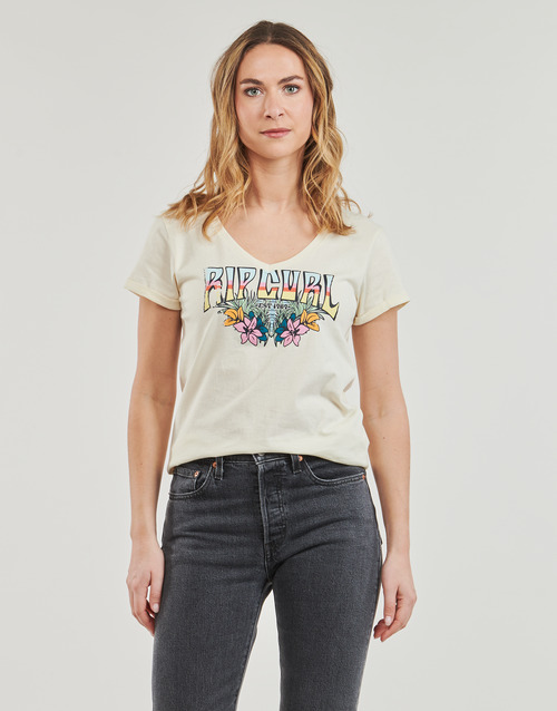 Rip Curl - BLOCK PARTY V TEE - Blanc