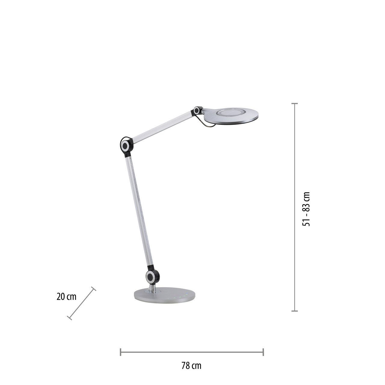 Just Light LED-Tischleuchte NIKLAS