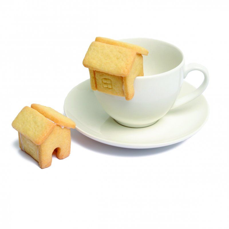 Uitsteekvorm 3D huisje, RVS
