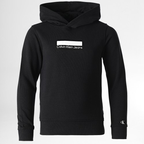 Sweat Capuche Enfant Small Black Logo 1437 Noir
