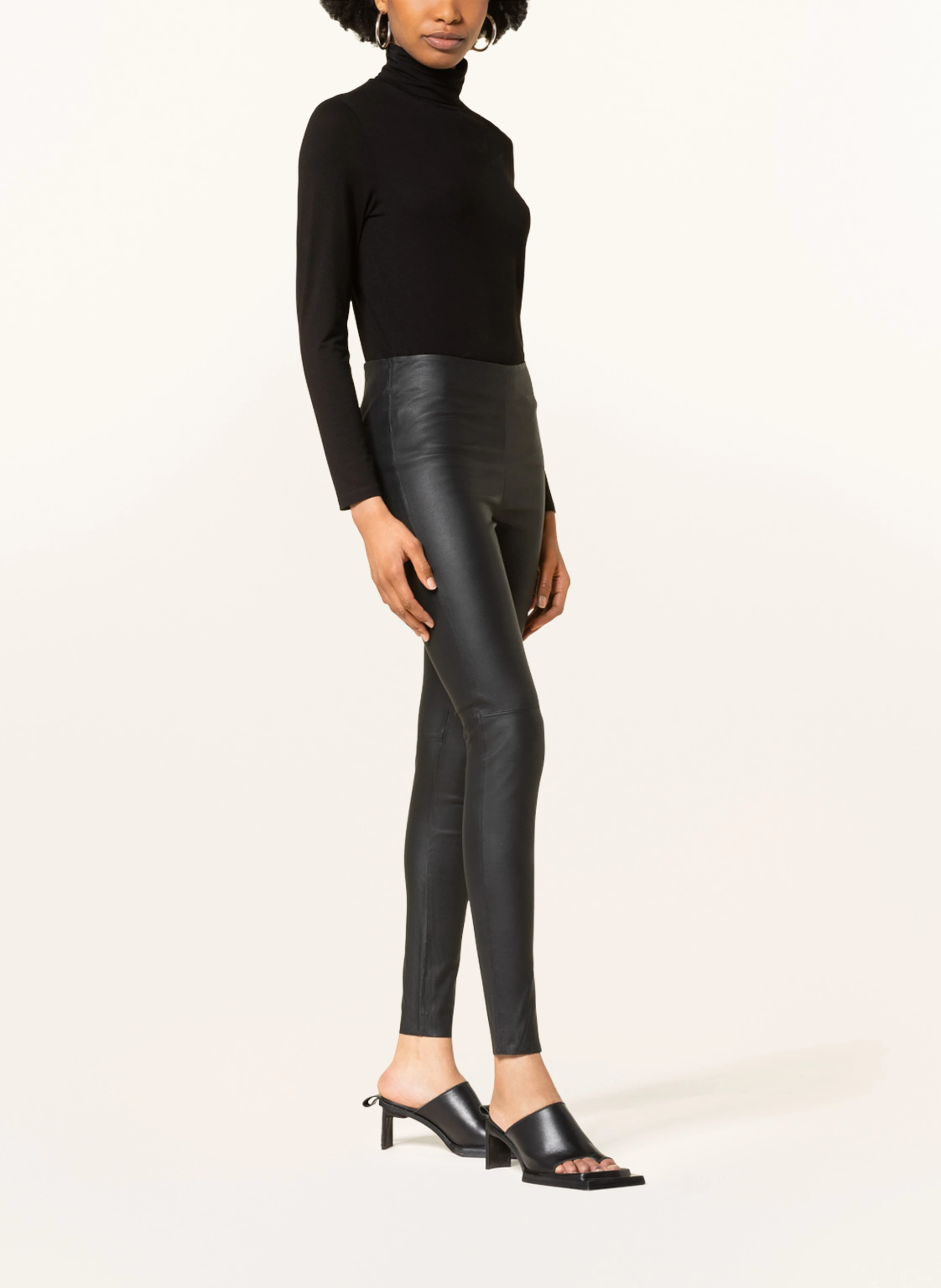 MOS MOSH Leder-Leggings LUCILLE