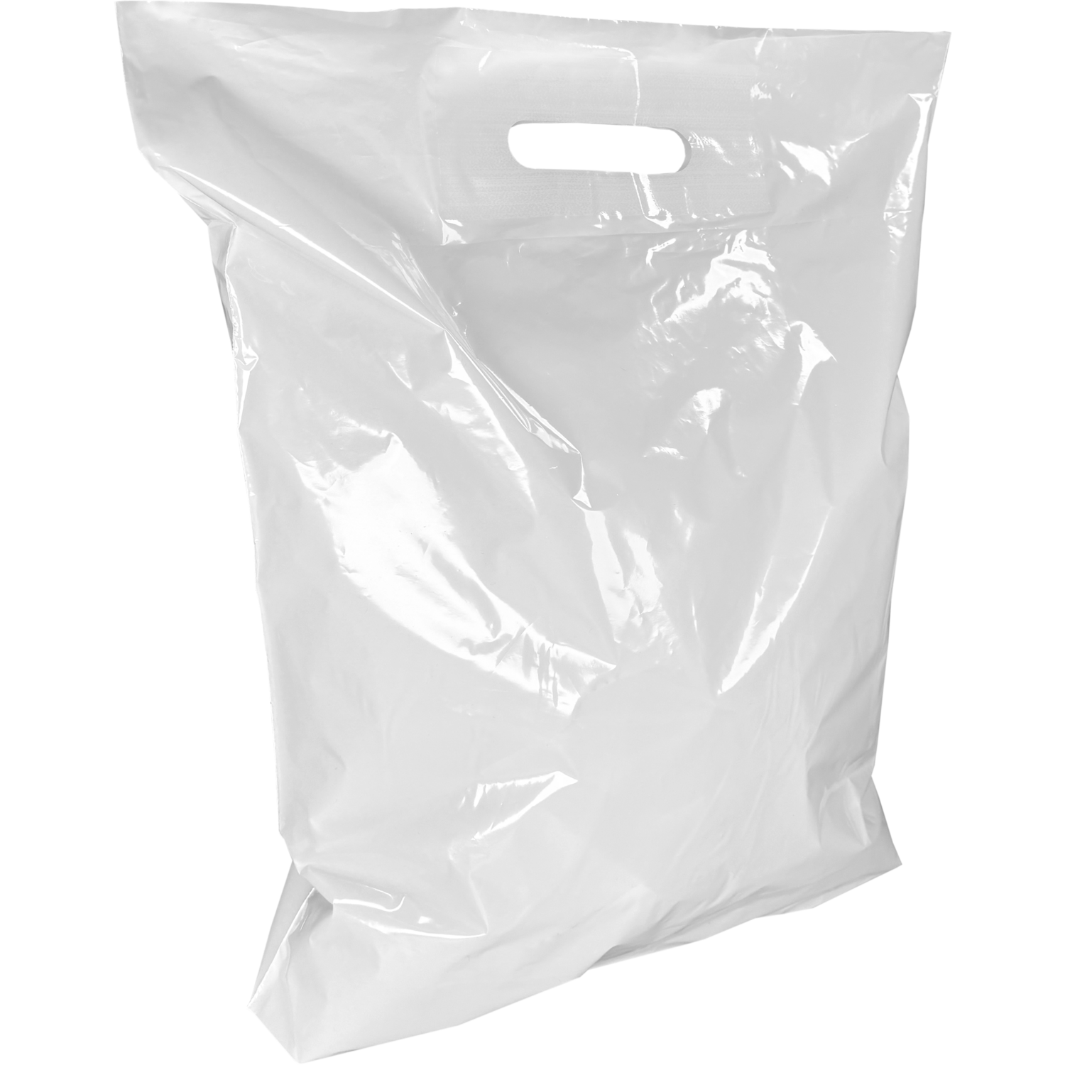 Tas, LDPE, dKT, 37x44cm, draagtas, wit