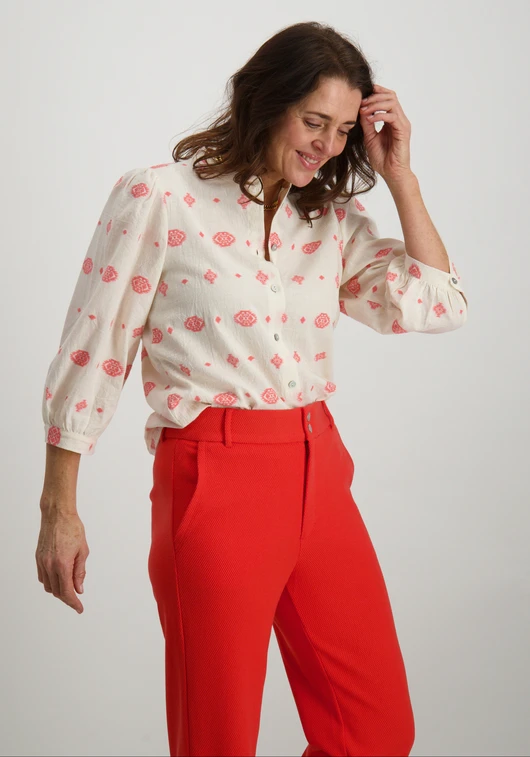 Geisha Embroidery blouse 53176-70