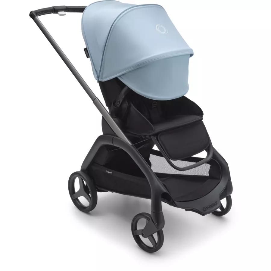 bugaboo Kinderwagen Dragonfly Complete GraphiteMidnight blackSkyline Blue, Ultimate Newborn Bundle