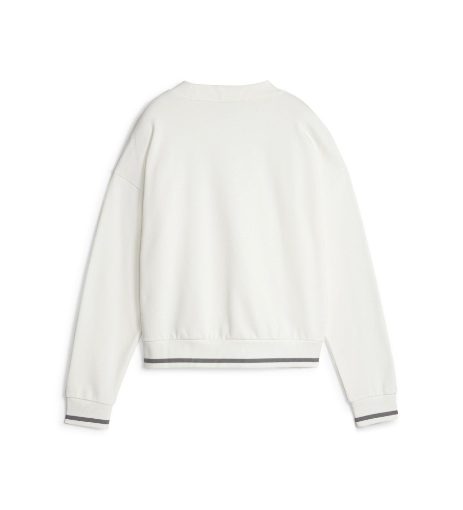 Moletom Puma Squad Crew Fl Off-White