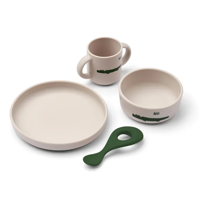 Liewood Set vaisselle Vivi en silicone - Set de 4 | Carlos/Sandy