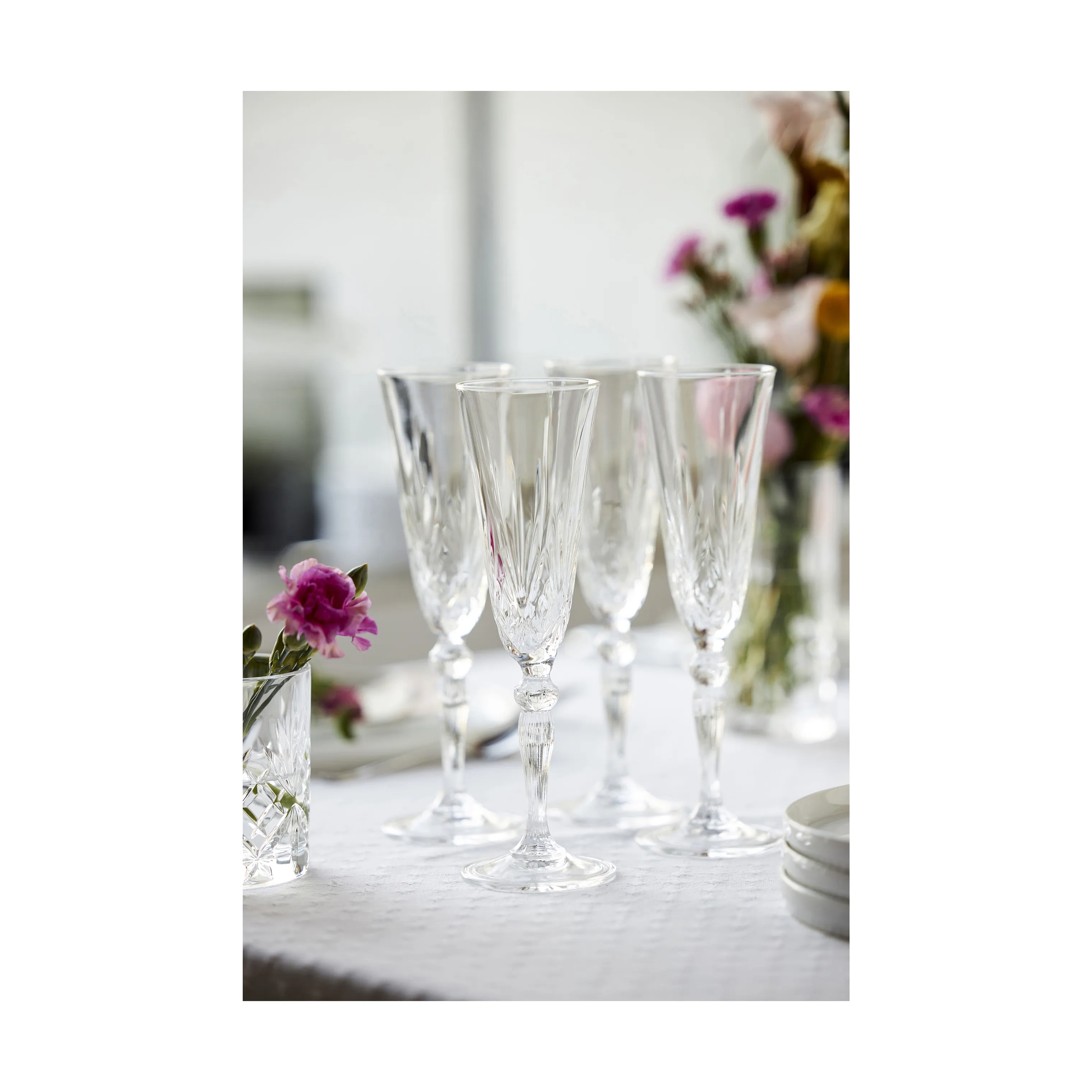 Lyngby Glas Melodia Champagneglas - 4 stk.
