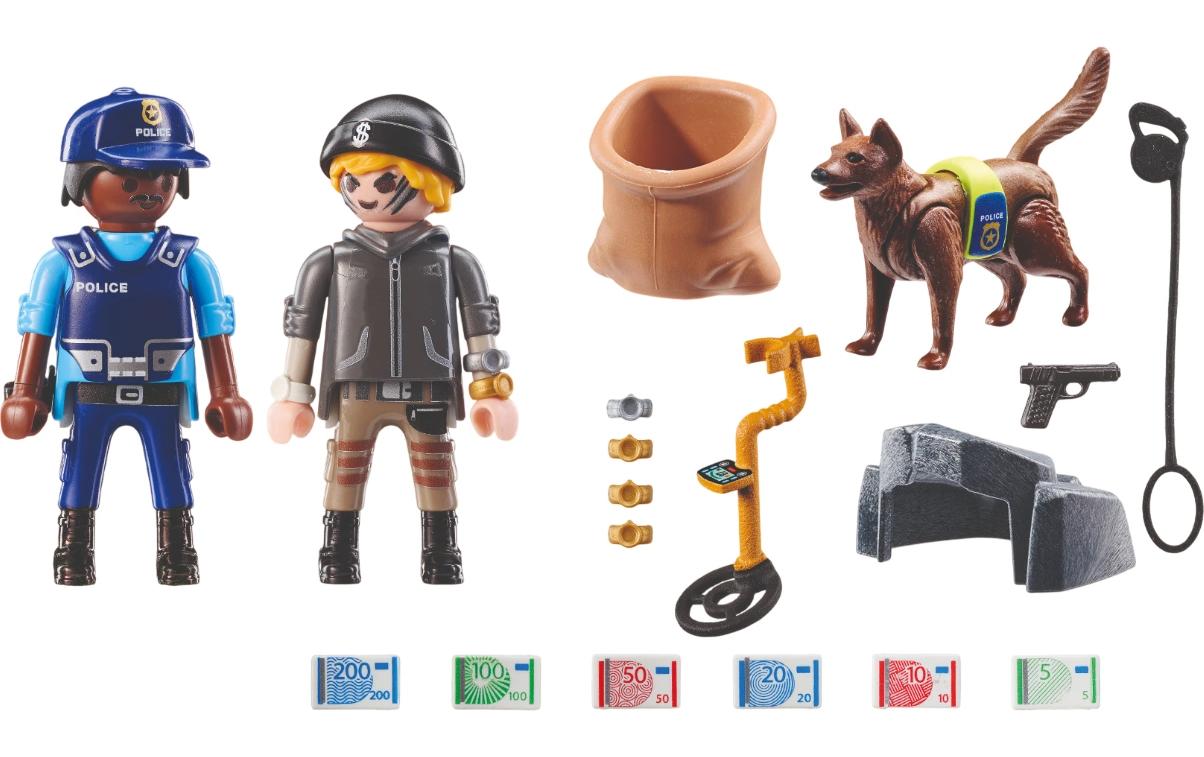 Action Heroes Spurensuche mit Hund 71731Spielfiguren-Set