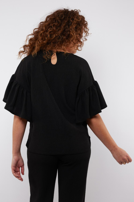 C&S The Label zwarte dames blouse