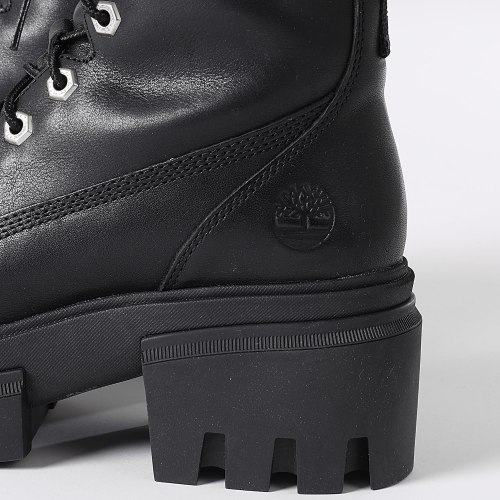 Boots Femme Everleigh 6 Inch Lace Up A41S7 Black Full Grain