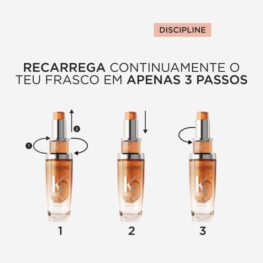KERASTASE Discipline ÓLEO CAPILAR RECARREGÁVEL L'HUILE OLEO-RELAX PARA CABELO VOLUMOSO E INDISCIPLINADO - 75ml