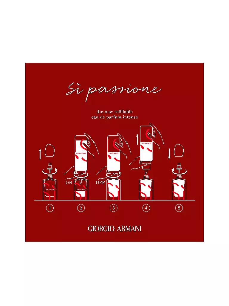 GIORGIO ARMANI Sì Passione Eau de Parfum Intense 100ml Nachfüllbar keine Farbe