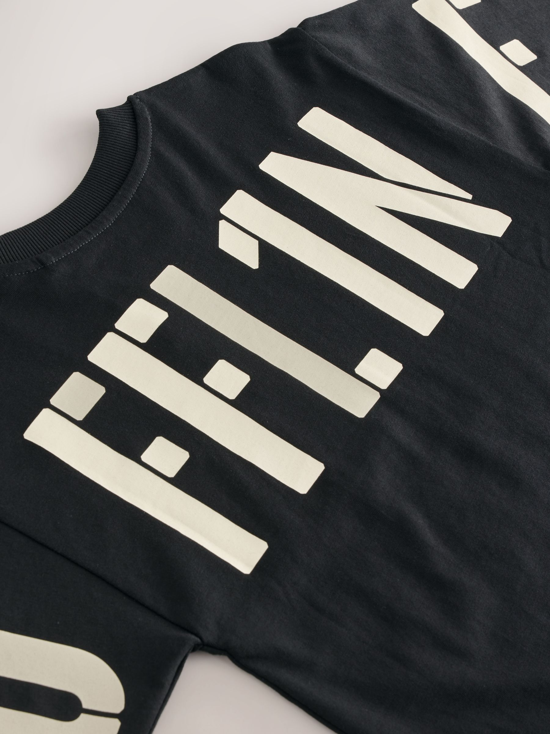 Zwart Offline - Enkele joggingbroek pyjama (3-16jr)