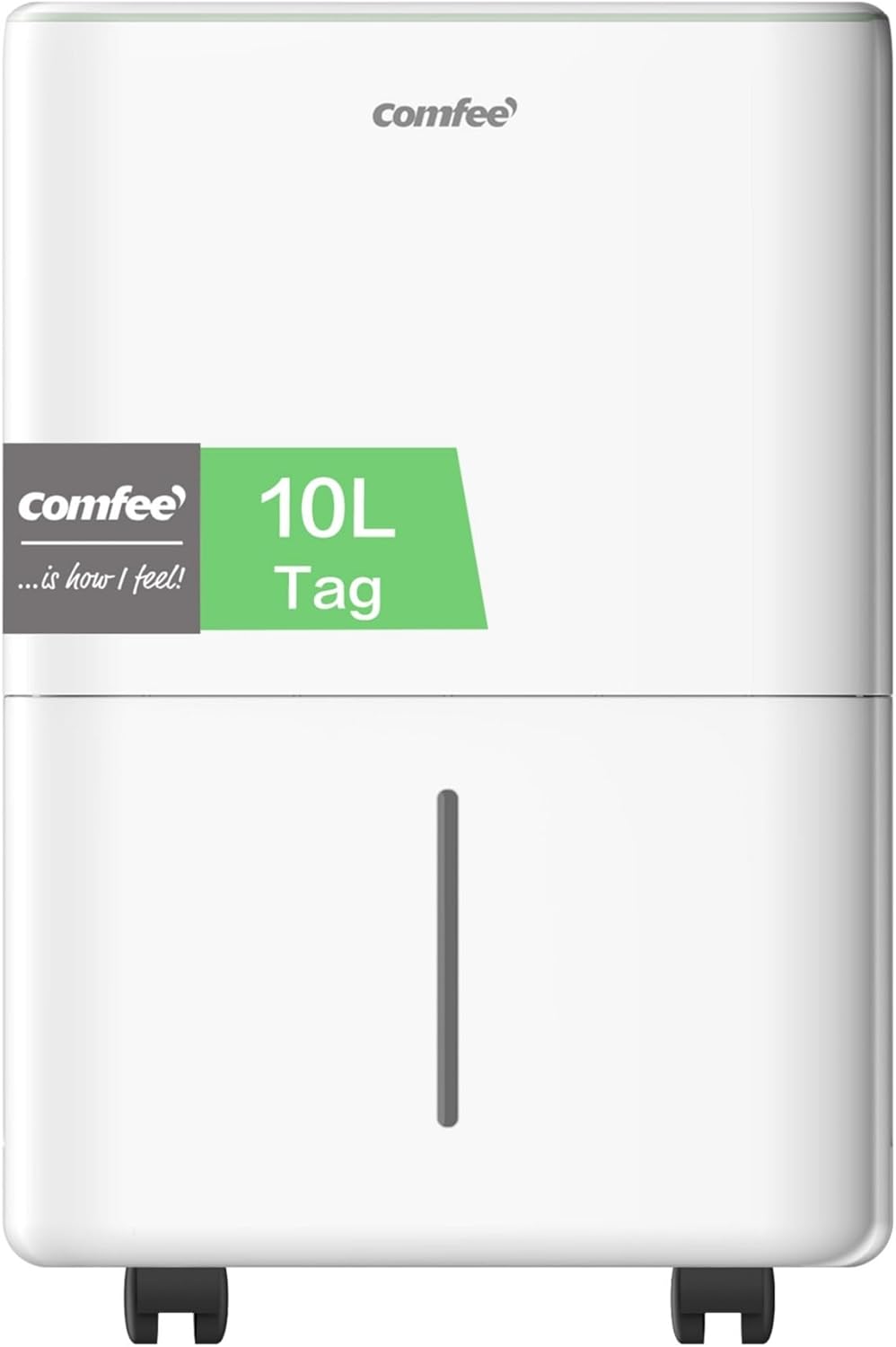 Luftentfeuchter 10 Liter/Tag, geeignet für Räume von ca. 40 Kubikmetern (16 Quadratmetern), automatische Abtauung, Kindersicherung, Geräuschreduzierung, Kältemittel R290, CDDOE-10DEN7-QA3(EU)