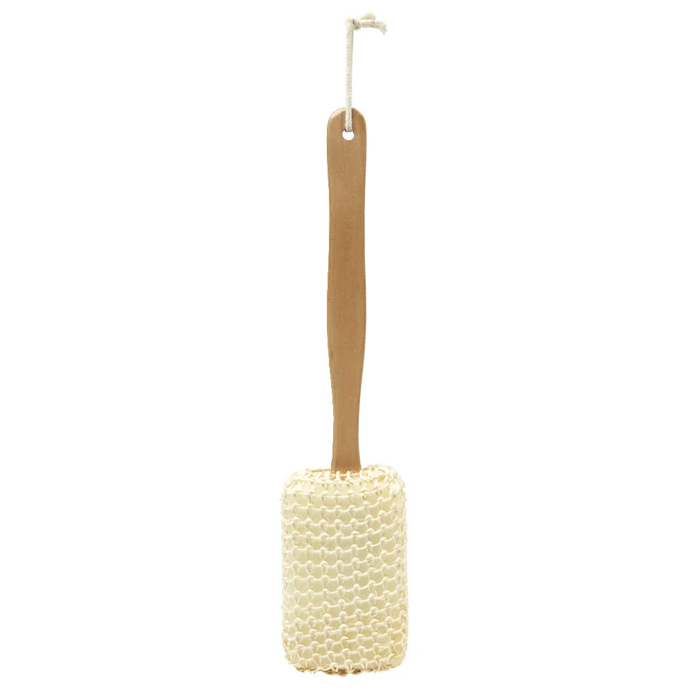 Éponge de douche avec manche en bois L38cm