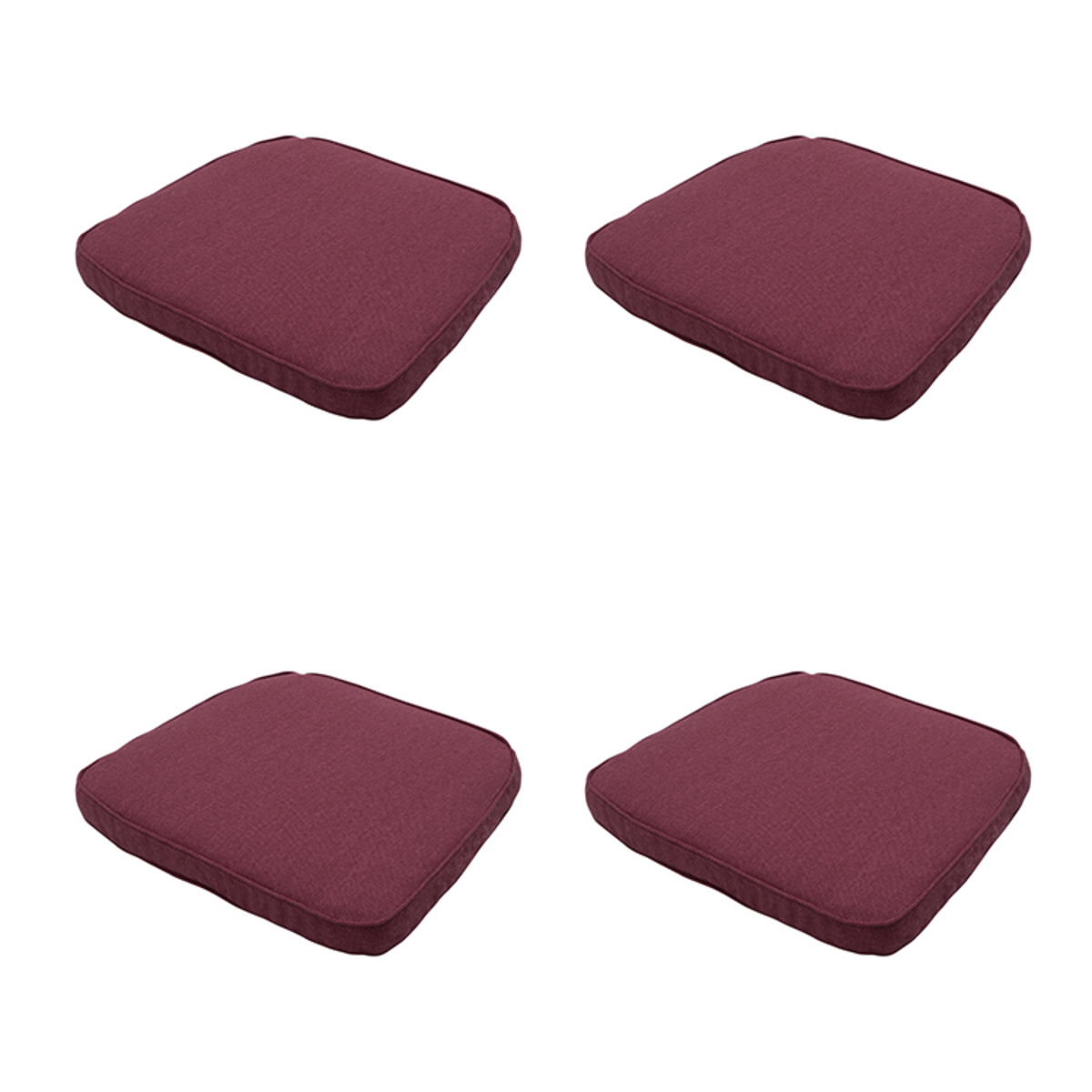 Madison Bordeaux canvas eco+ Zitkussen - Set van 4