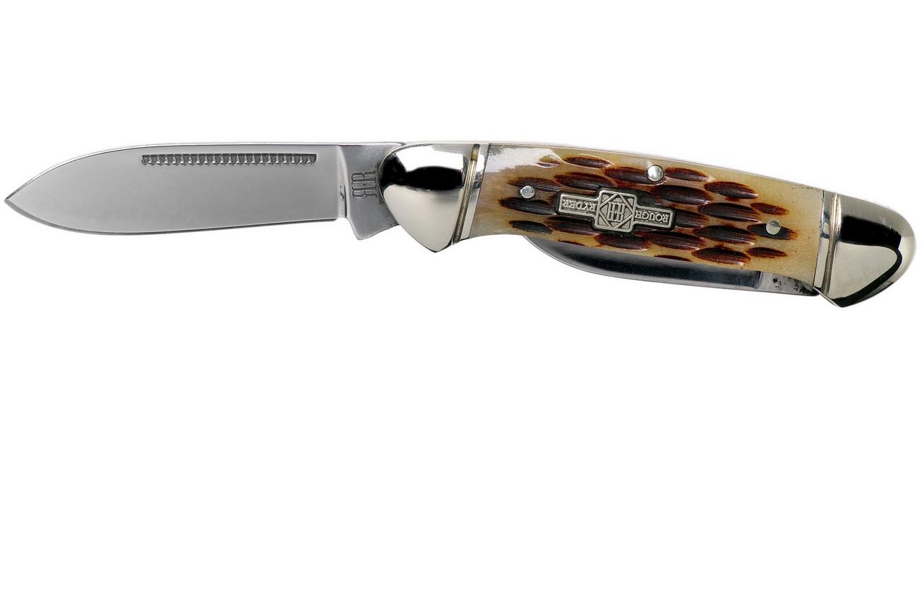 Rough Ryder Mini Canoe Amber Bone RR058 slipjoint zakmes