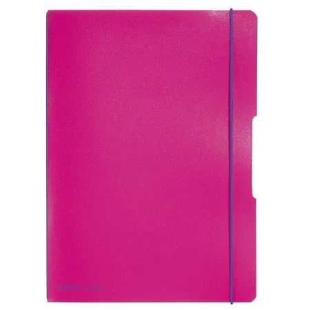 Herlitz Notizheft PP A4 Flex pink kariert liniert