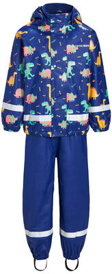 Nordbjørn Skagen Fôret Regnsett, Dinosaur Roar Blue
