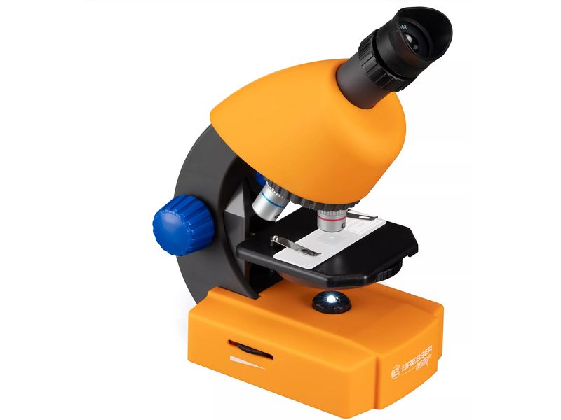 Bresser junior Mikroskop Kindermikroskop mit Zoomokular 40 x - 640 x