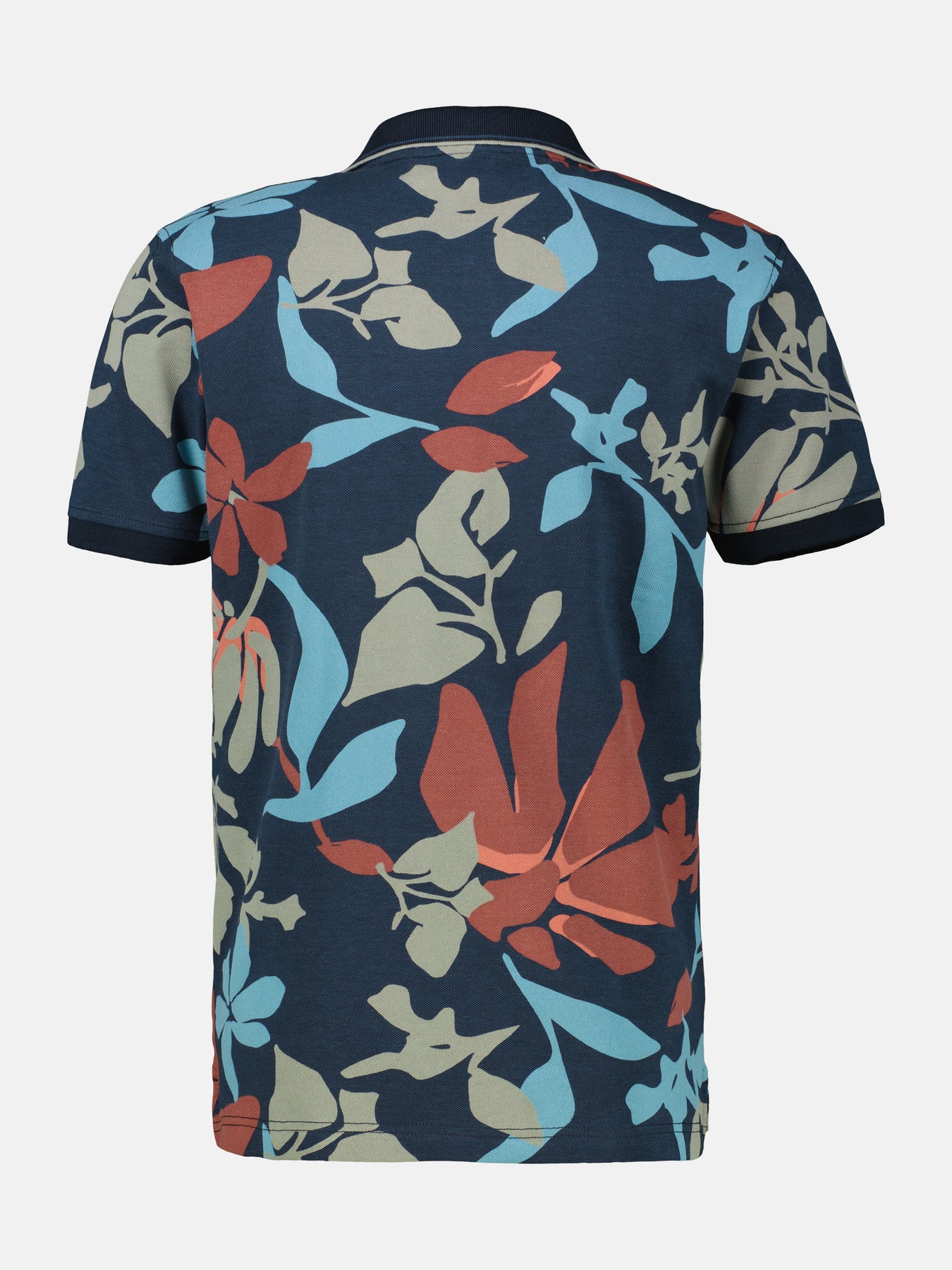 Poloshirt, sommerlich-floral gemustert