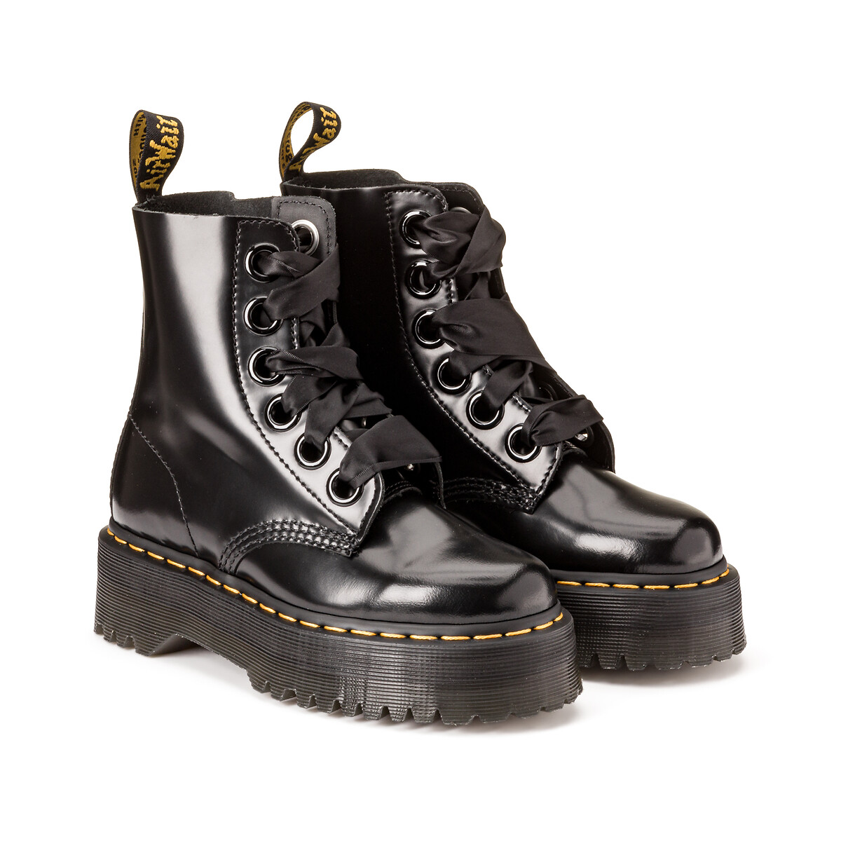 DR. MARTENS<br>Botas de couro com plataforma Buttero Molly