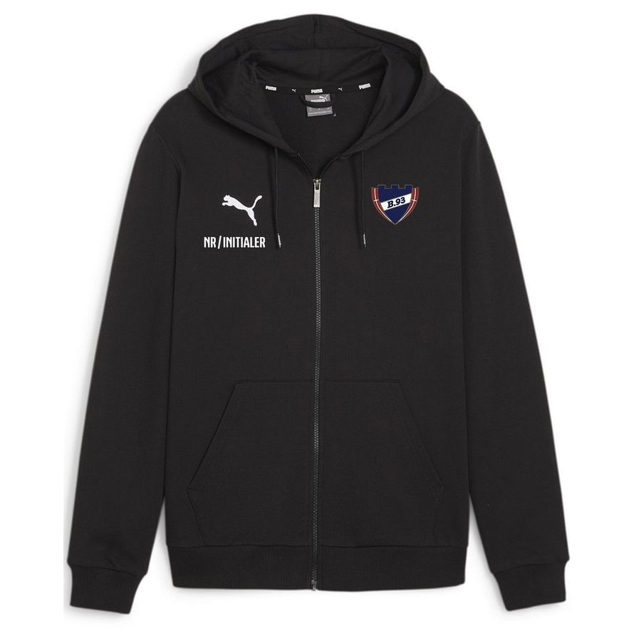 B.93 Sweat à Capuche Full Zip - Noir/Blanc