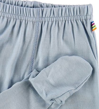 Joha Leggings m. Fuß - Wolle - Hellblau
