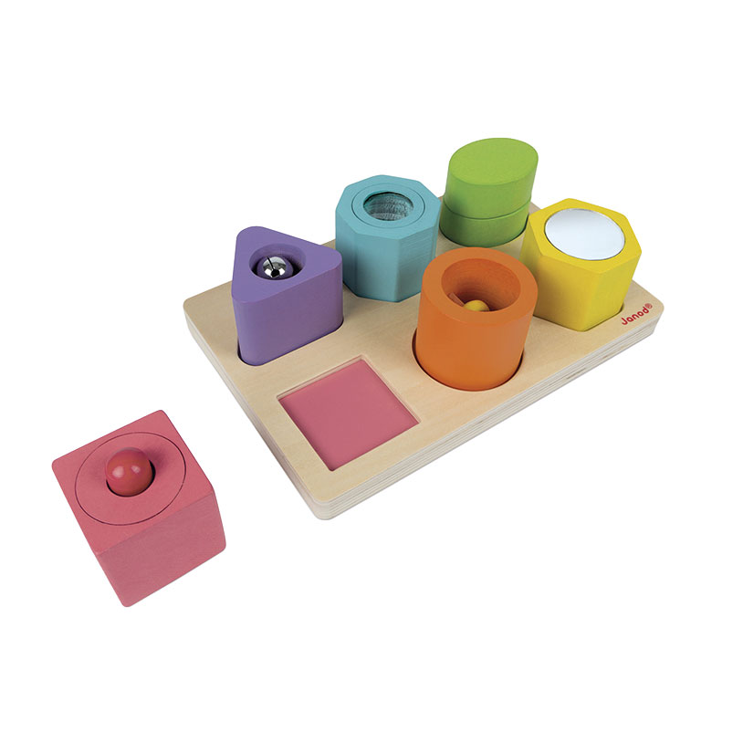 Janod I Wood - Vorm en geluid puzzel