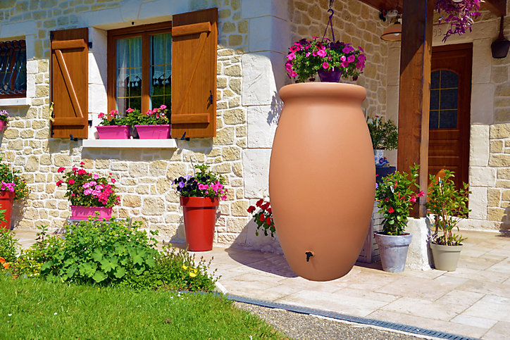 Récupérateur d'eau Belli Jarre beige 1000L
