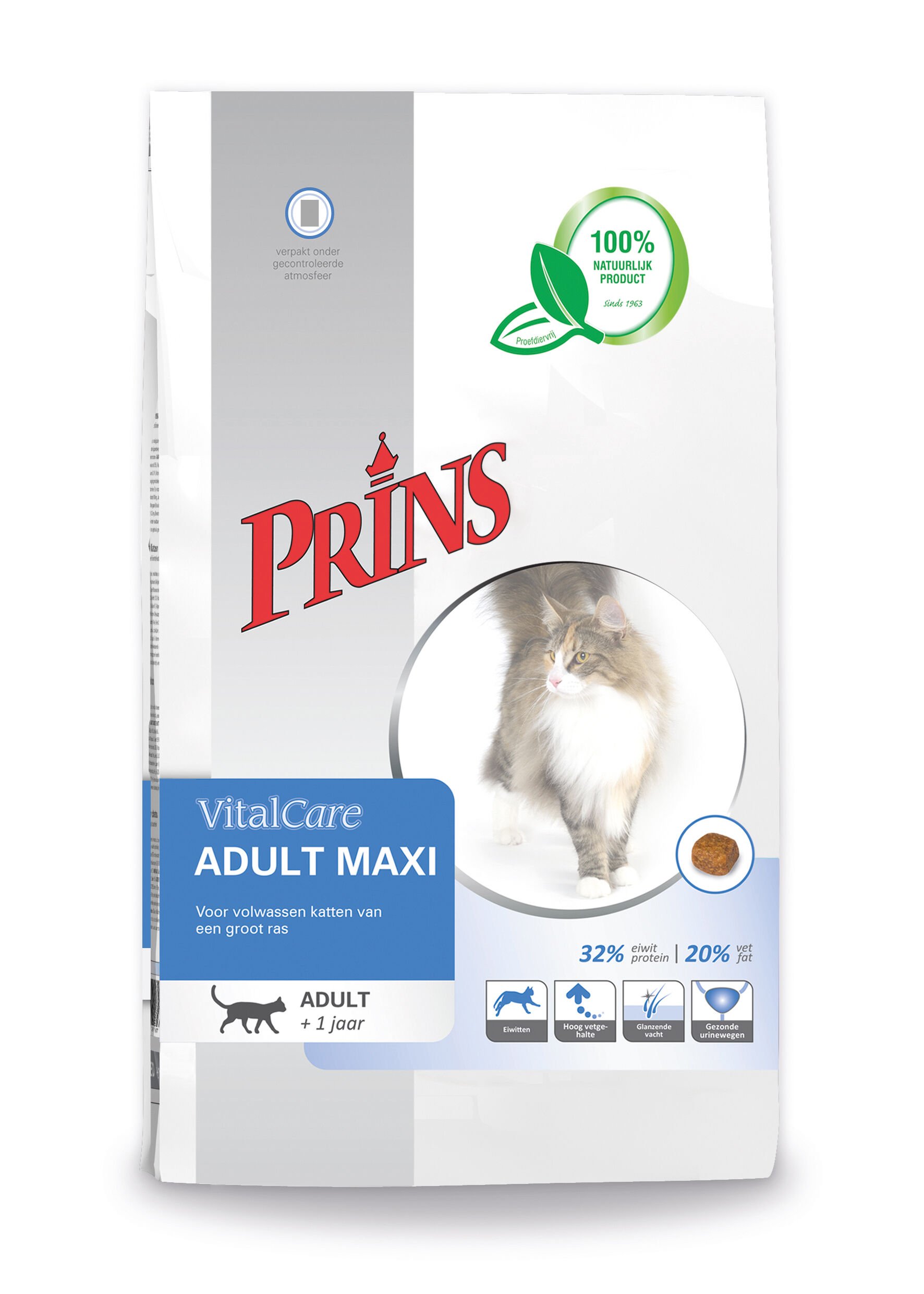Prins Vital Care Adult maxi - Kattenvoer - 1.5 Kilogram - gevogelte