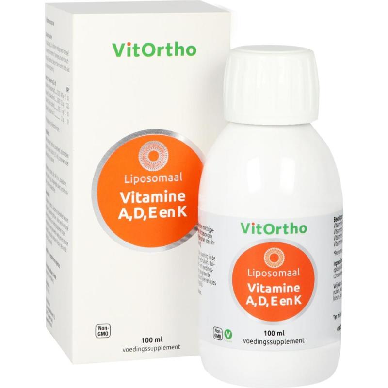 Vitortho Vitamine A, D, E en K Liposomaal 100ml